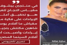 سارة نخلة تعلق على حرب إيرادات الأفلام : في منتجين بيشوفوا مقياس النجاح للفيلم هو تحقيق أعلى الإيرادات  6 img 1688652020503 1