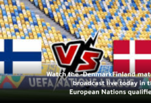 Watch the Denmark Finland match broadcast live today in the European Nations qualifiers 1