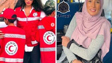 زينة تنشر صورًا لها مع أبنائها أثناء تطوعها في الهلال الأحمر لدعم أهالي غزة 3 img 1697966868181