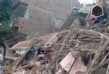 يحدث في أسيوط الان انهيار منزل من 4 طوابق بقرية النخيله مركز أبوتيج 6 img 1700072380565