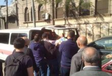 محمد الصاوى وأيمن عزب وأشرف زكي أوائل الحضور فى جنازة الفنان عادل أنور 7 2018 11 27 15 32 36 991