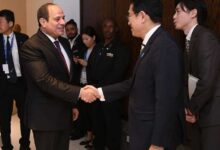 يلتقي الرئيس عبد الفتاح سيسي مع فوميو كيشيدا على هامش قمة دبي 6 الرئيس عبد الفتاح سيسي