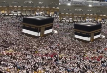 في مشهد مهيب، صوت تلبية الحجاج في بيت الله الحرام: "لبيك اللهم لبيك"  6 img 1718179831854