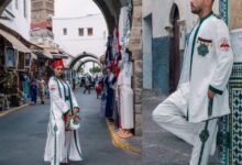 المصممة فاطمة الزهراء الفيلالي الإدريسي تطل على متابعيها بتصاميم مبتكرة.. الزي الأولمبي هذه المرة! 7 IMG 20240802 WA0002