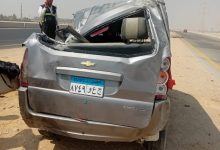 انقلاب سيارة ملاكي على طريق السخنة أمام قرية لاسيرنا وإصابة 3 أشخاص من قنا وبني سويف 8 IMG 20250726 WA0001