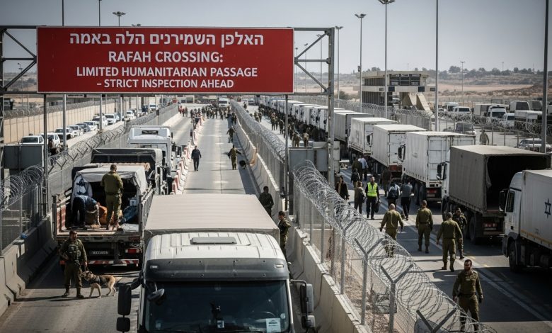بعد سنوات من القصف والاحتلال… إسرائيل توافق على فتح معبر رفح بشكل محدود وآلية تفتيش مشددة وسط توتر سياسي وإنساني