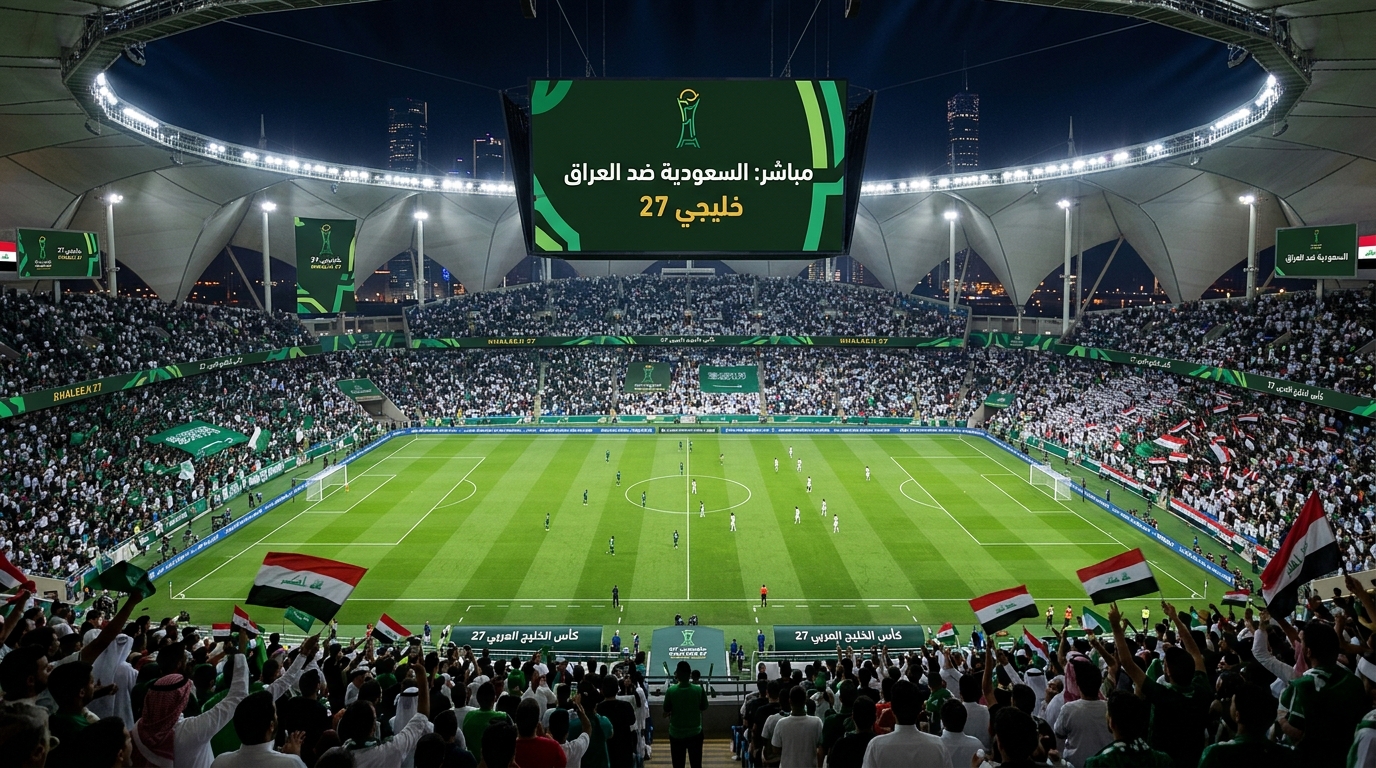 مباشر مباراة السعودية والعراق في «خليجي 27»