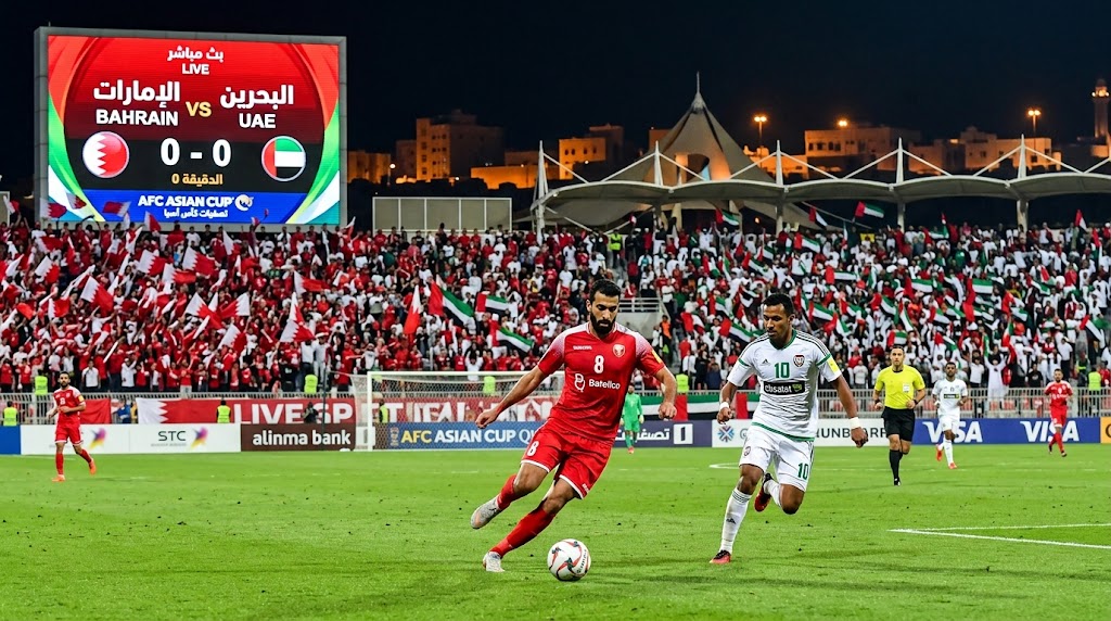 مباراة البحرين ضد الإمارات بث مباشر اليوم في آسيا