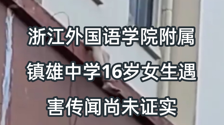 浙江外国语学院附属镇雄中学16岁女生遇害传闻尚未证实 1 img 1791891961888